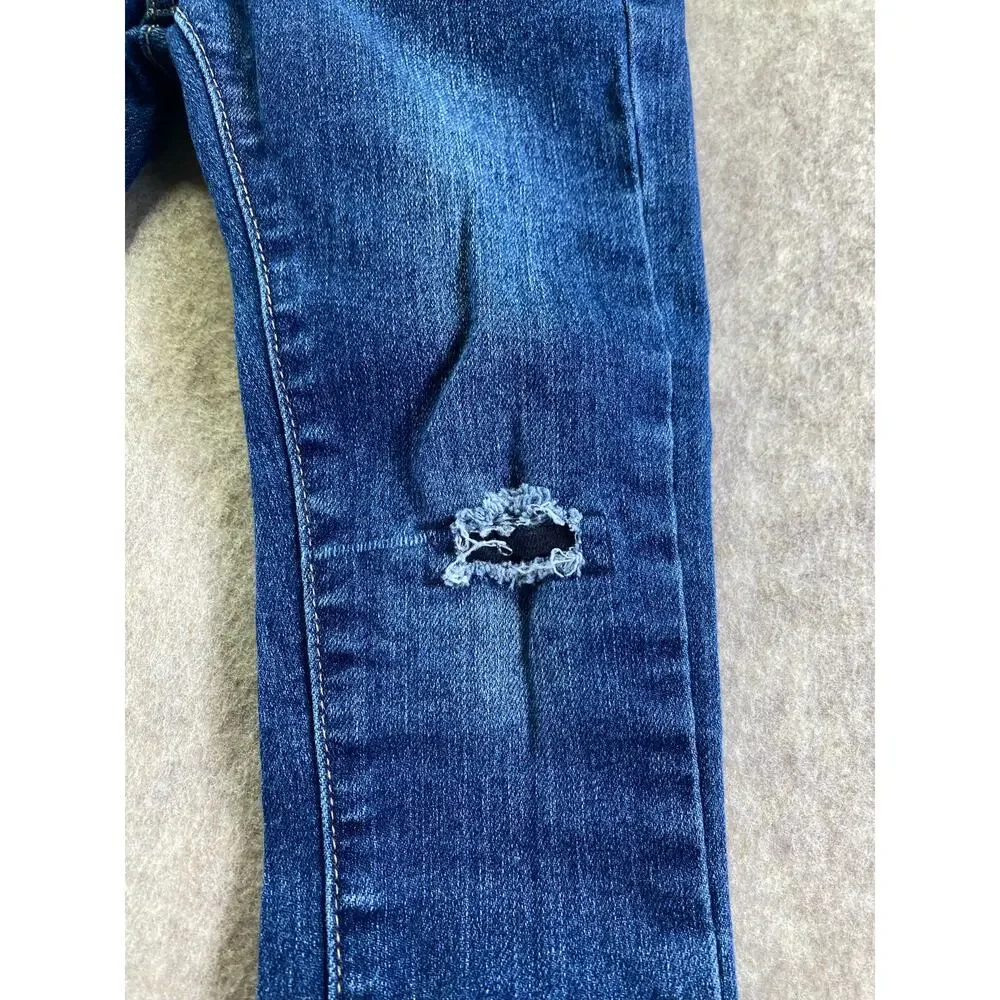 Joe's Jeans Skinny Distressed Adjustable Waist Blue Jeans Size 5